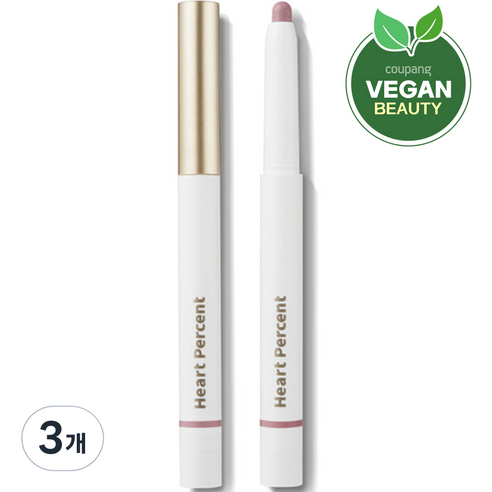 하트퍼센트 도트 온 무드 립펜슬 0.8g, #08 클라우디모브, 3개