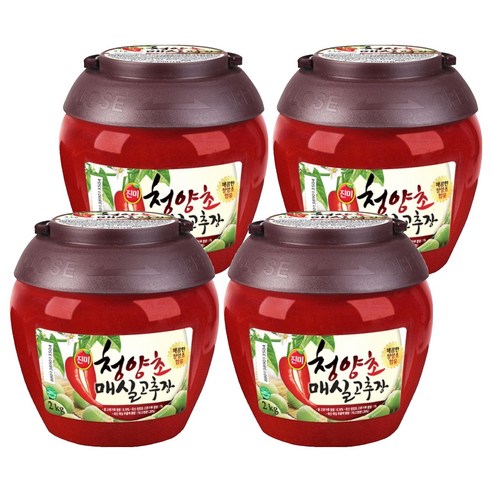 진미 청양초매실고추장, 2kg, 4개