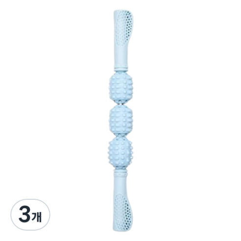 EORIN 롤러 마사지기 39.5cm, 하늘색, 3개