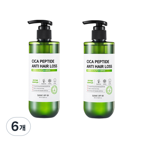 썸바이미 시카 펩타이드 안티 헤어로스 더마 스칼프 샴푸, 285ml, 6개