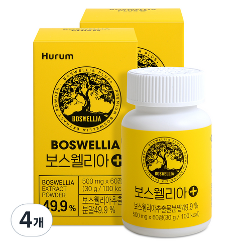 휴럼 보스웰리아 플러스 영양제, 60정, 4개