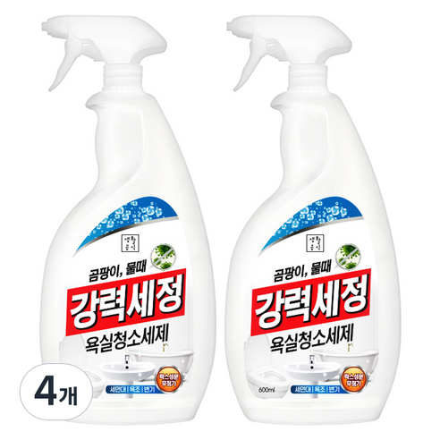 생활공식 강력세정 욕실청소세제, 4개, 600ml