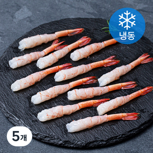 북쪽분홍 새우살 (냉동), 75g, 5개