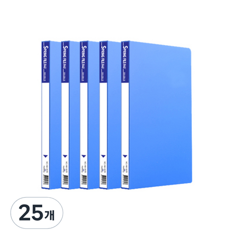 희망사무포인트 PP 스프링 파일 A4, 파랑, 25개