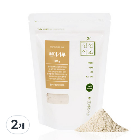신선약초 현미분말, 300g, 2개