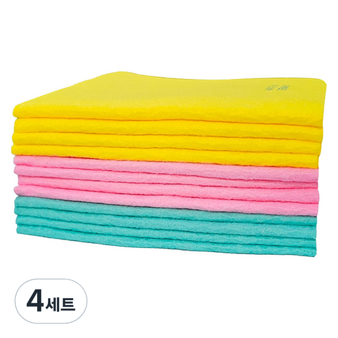 대영 부직포 행주 3종 x 4p 세트, 4세트