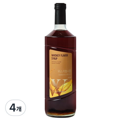 네이쳐티 위스키향 시럽, 4개, 1L