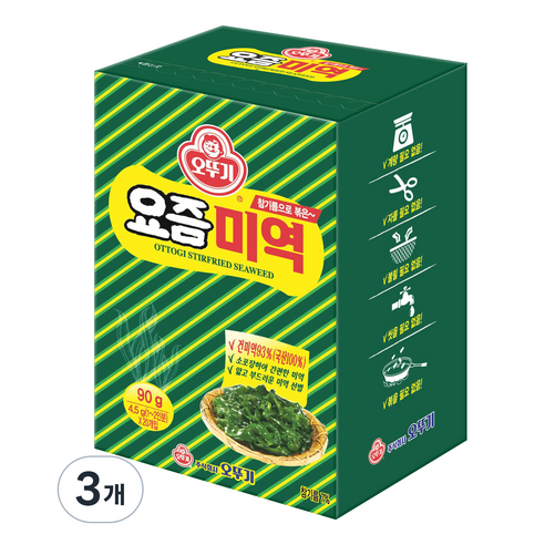 오뚜기 요즘미역, 90g, 3개