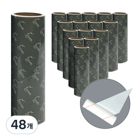 홈앤미 초강력 사선 컷팅 테이프클리너 리필, 48개