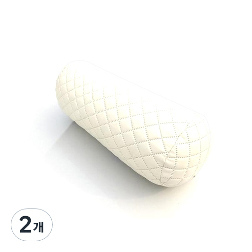달구름 차량용 목쿠션 퀼팅소재 여성 회원분에게 맞는 사이즈 올아이보리 노커버 단품1개, 2개