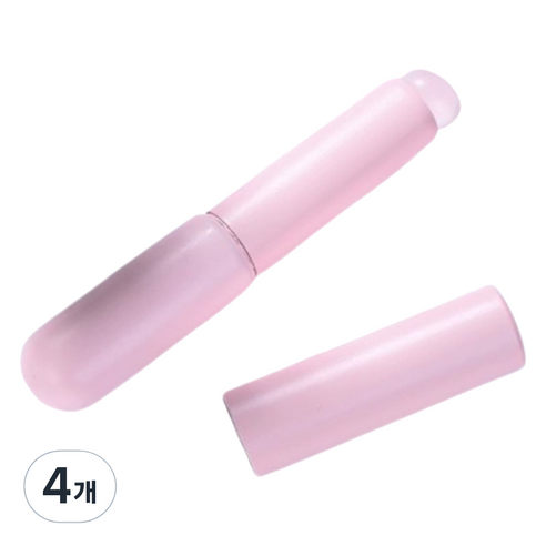 뷰티고메 실리콘 립 브러쉬, 4개, 핑크