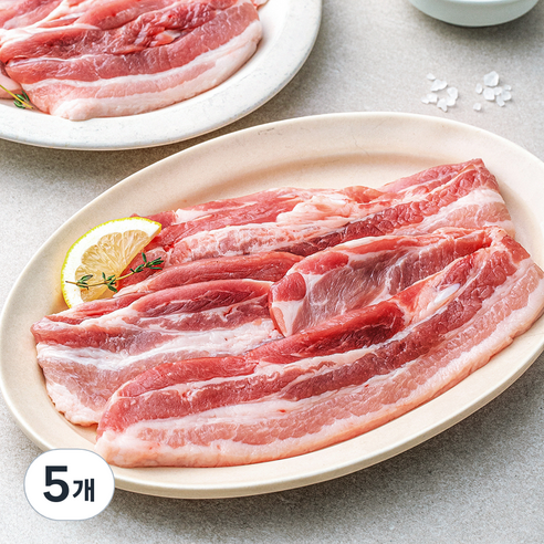 한돈 삼겹살 구이용 (냉장), 1kg, 5개