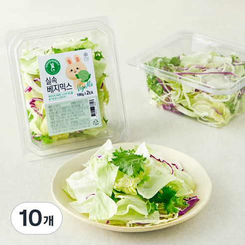 그린래빗 실속 베지믹스, 100g, 10개