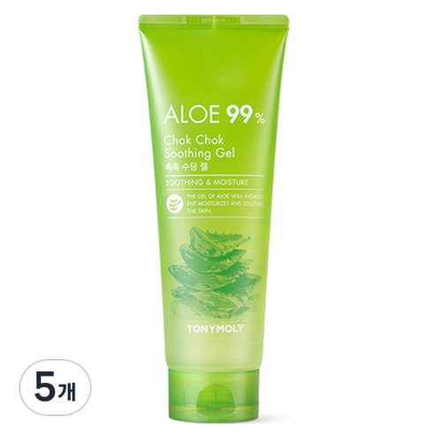 토니모리 알로에 촉촉수딩젤, 250ml, 5개