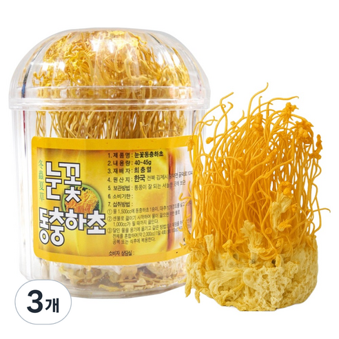 동광한방몰 눈꽃동충하초, 40g, 3개