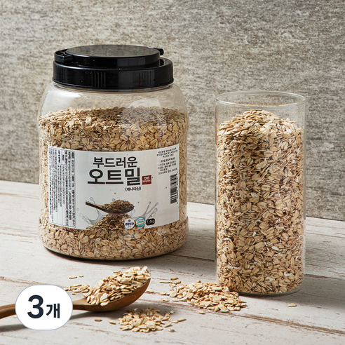 대구농산 간편한 부드러운 오트밀, 1.4kg, 3개