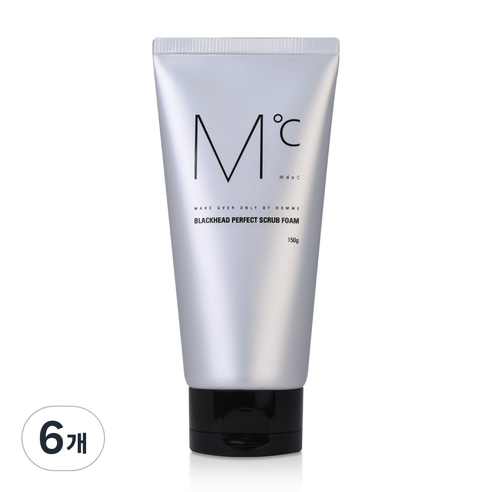 엠도씨 블랙헤드 퍼펙트 스크럽 폼, 150g, 6개