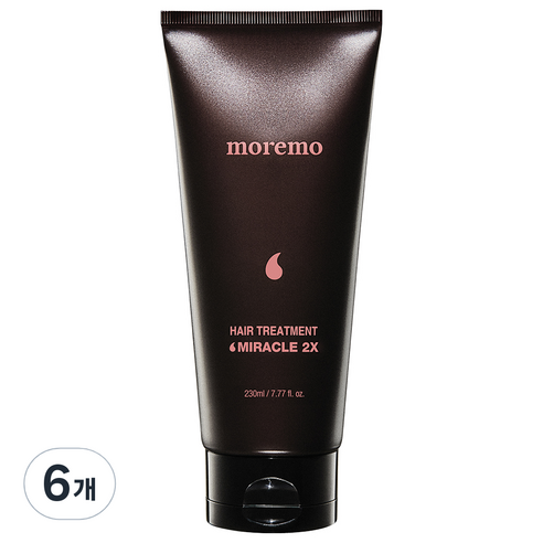 모레모 단백질 헤어트리트먼트 미라클 2X, 230ml, 6개