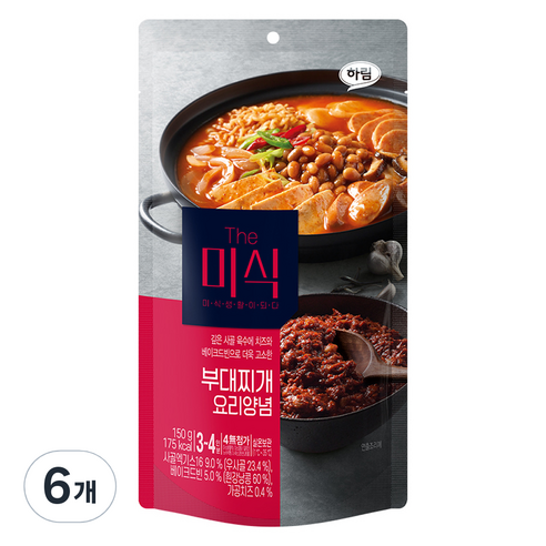 더미식 부대찌개 양념, 150g, 6개