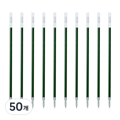 제브라 리필 JK 볼펜심 0.5mm, 그린, 50개