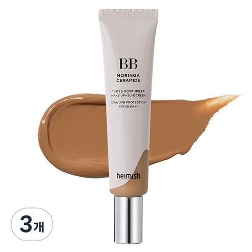 헤이미쉬 모링가 세라마이드 비비크림 SPF30 PA++, 28 탄, 30ml, 3개