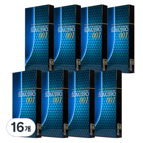 유니더스 슬림제로 001 울트라씬 콘돔, 8개입, 16개