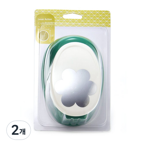 포코스 모양펀치 R-65 65mm, 2개, 4번 꽃잎