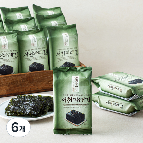 서천 파래김, 4g, 6개, 16개입