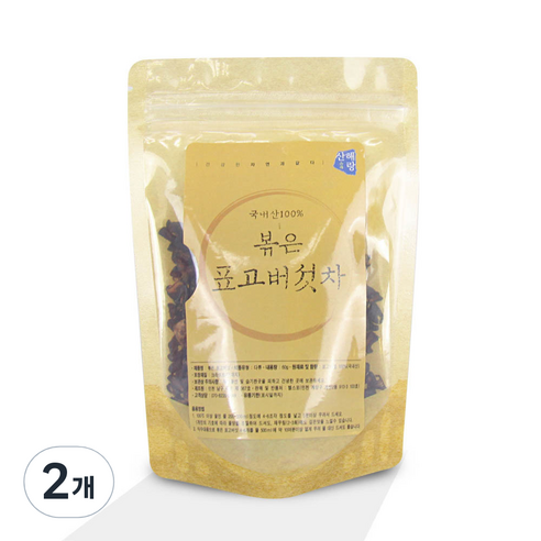 산해랑 볶은 표고버섯차, 60g, 2개, 1개입
