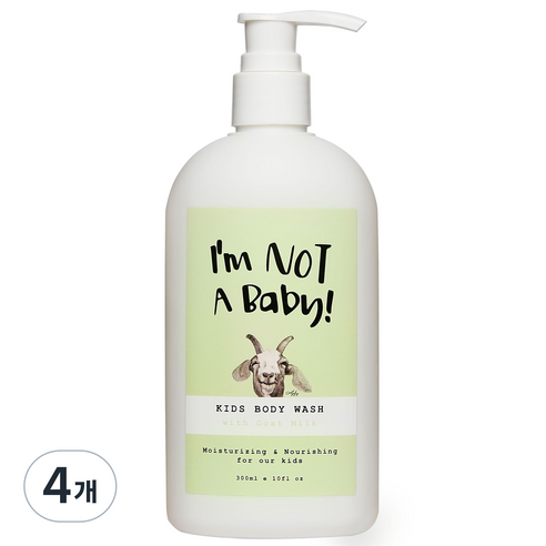 아임낫어베이비 키즈 바디워시, 300ml, 4개