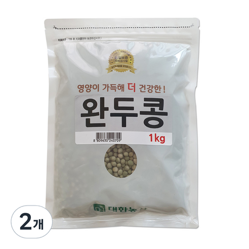 대한농산 완두콩, 1kg, 2개