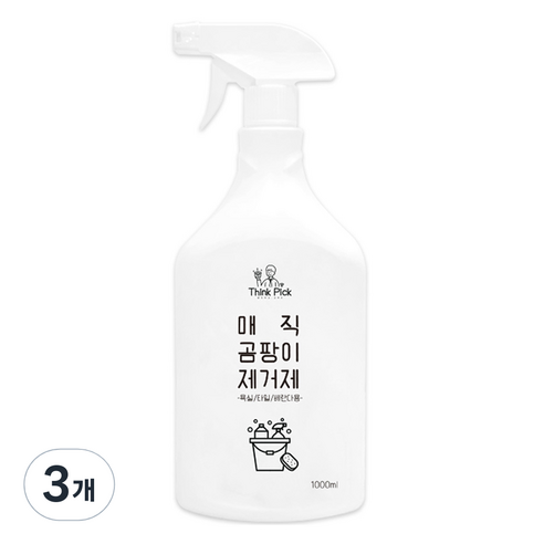 띵크픽 매직 곰팡이 제거제, 3개, 1L