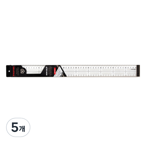 프로텍 논슬립 컷팅자 50cm, 혼합 색상, 5개