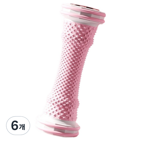발바닥 아치 롤러 지압기, 핑크, 6개