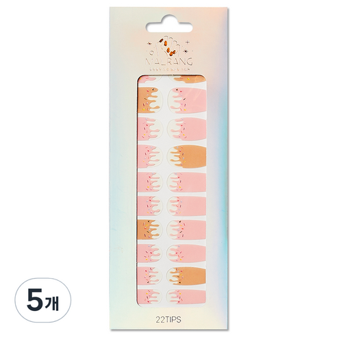 메이브라운 말랑이 젤네일스티커, ST08, 5개