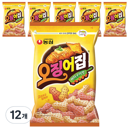 오징어집 지퍼 대, 260g, 12개
