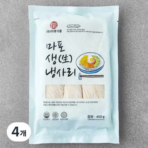 냉장_마포식품 마포 생냉사리, 450g, 4개
