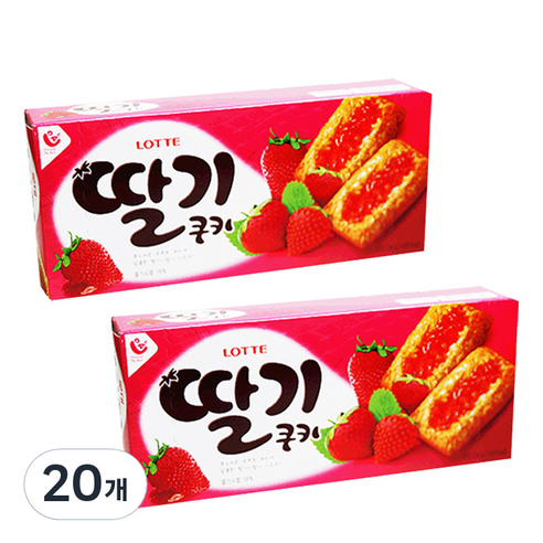 딸기쿠키, 230g, 20개