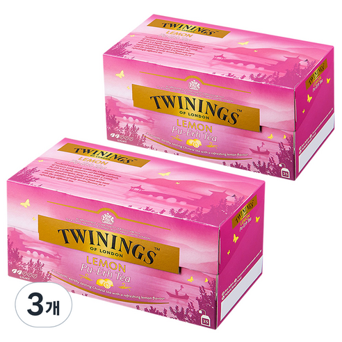트와이닝 레몬 보이차, 2g, 25개입, 3개