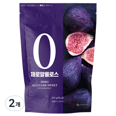 헬스레시피 제로 알룰로스 분말, 350g, 2개