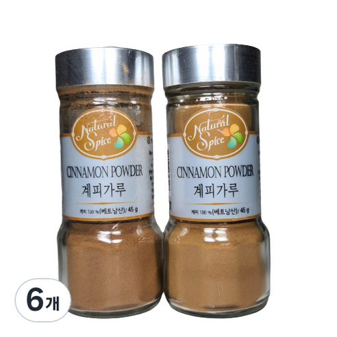 내츄럴스파이스 계피가루, 45g, 6개