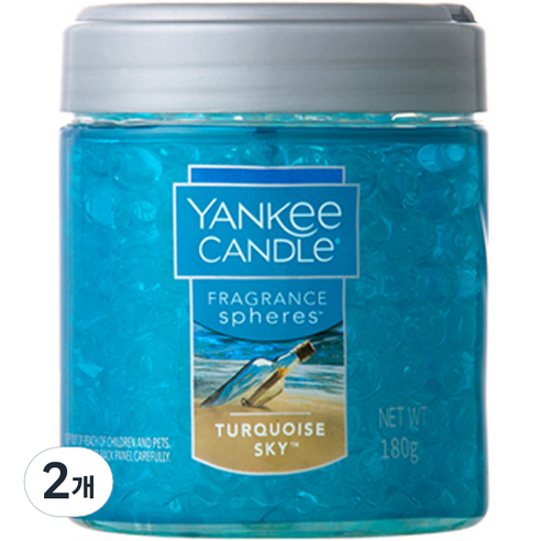 양키캔들 프래그런스 스피어스 차량용방향제, 2개, 터쿼이즈스카이