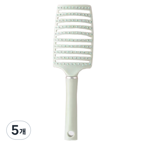 제이케이 두피 마사지용 스페어립 브러쉬, 민트그린, 5개