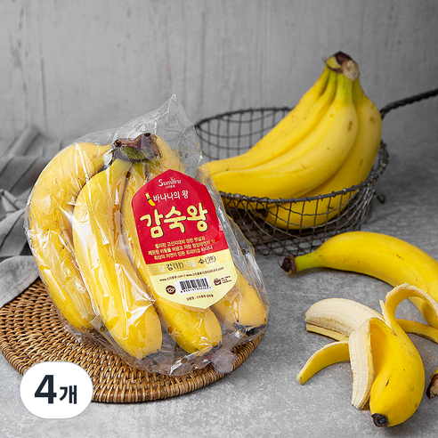 스미후루 감숙왕 바나나, 1.2kg 내외, 4개