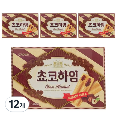 크라운 쵸코하임, 142g, 12개