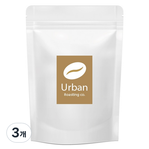어반로스팅 에티오피아 예가체프 싱글 오리진 분쇄커피, 커피메이커 핸드드립, 500g, 3개