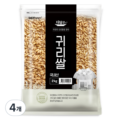 더담은 국내산 귀리쌀, 2kg, 4개