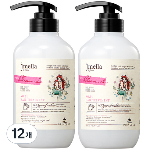 제이멜라 인 프랑스 디즈니 블러썸 츄 헤어 트리트먼트, 12개, 500ml