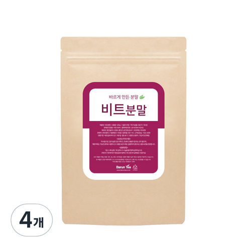 바른티 비트 분말, 200g, 4개