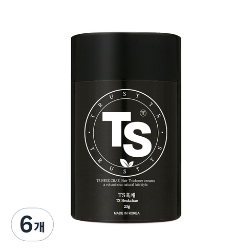 TS 흑채 23g, 검정색, 6개